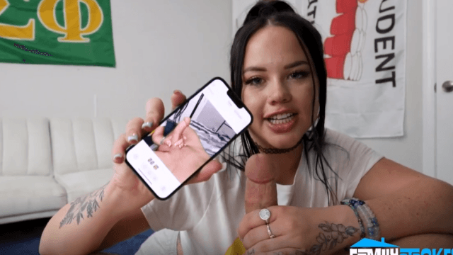 Üvey Kardeşim Sikimin Fotoğrafını Çekiyor Türkçe Altyazılı Porno